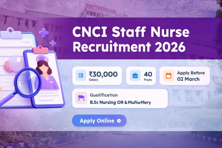 CNCI Staff Nurse Recruitment 2026