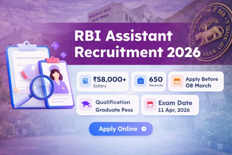 RBI Assistant Recruitment 2026 indianewsinsider.com indianewsinsider