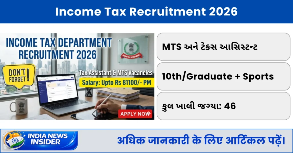 Income Tax Recruitment 2026
