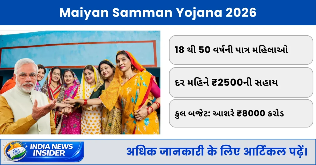 Maiyan Samman Yojana 2026.