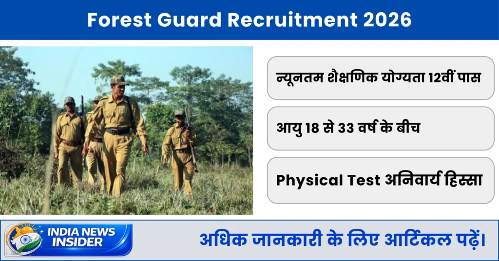Forest Guard Recruitment 2026