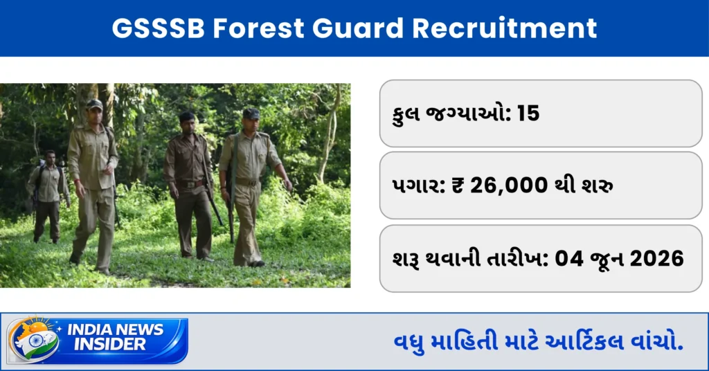 GSSSB Forest Guard Recruitment